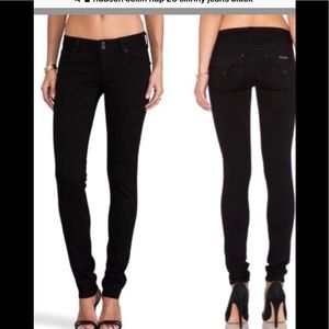 HUDSON Black Collin Flap Skinny Jeans  size 25